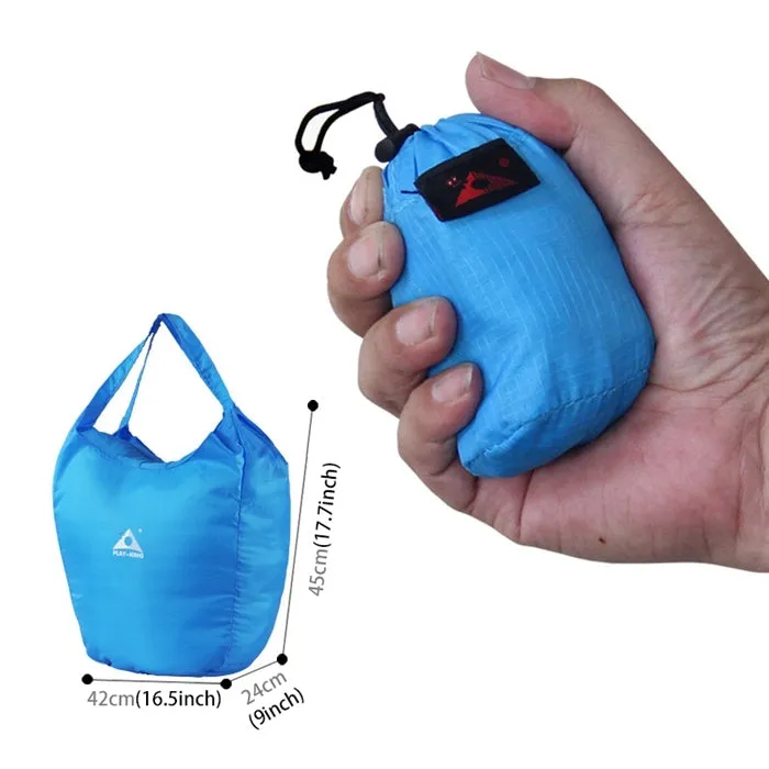 1329 Outdoor Climbing Portable Foldable Anti-splash Bag Ultralight Handheld Bag (Blue)