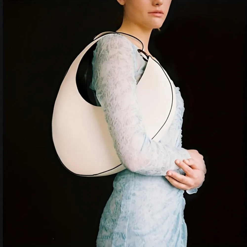 Anelisa | Elegant Modern Minimalist Solid Color Hobo Bag