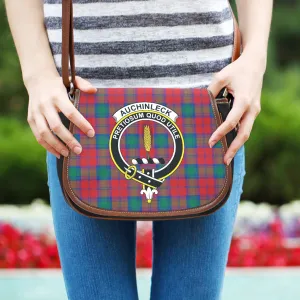 Auchinleck (Affleck) Tartan Saddle Bag with Family Crest