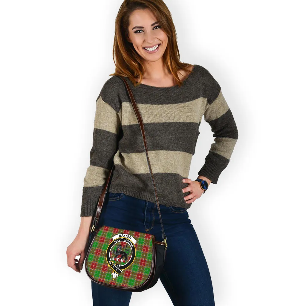Baxter Modern Tartan Saddle Bag with Family Crest