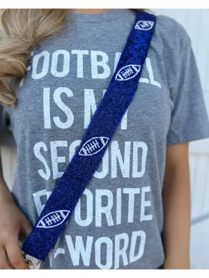 Beaded Football Bag Strap