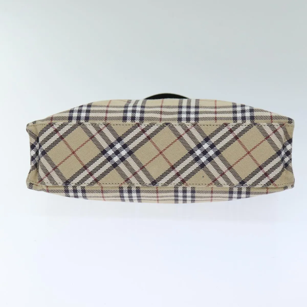 BURBERRY Nova Check Blue Label Hand Bag Canvas Beige  yk12723