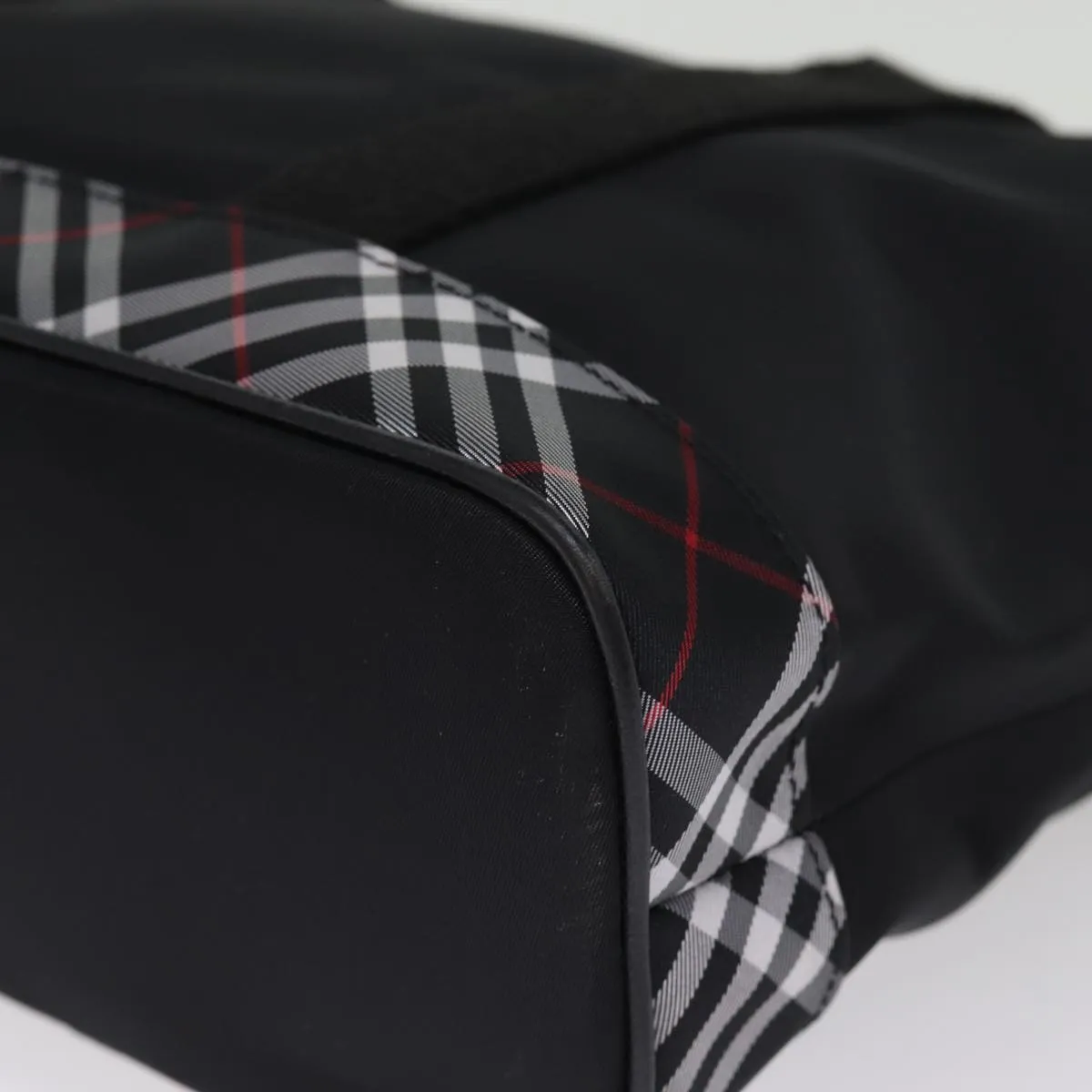 BURBERRY Nova Check Tote Bag Nylon Black  bs14408