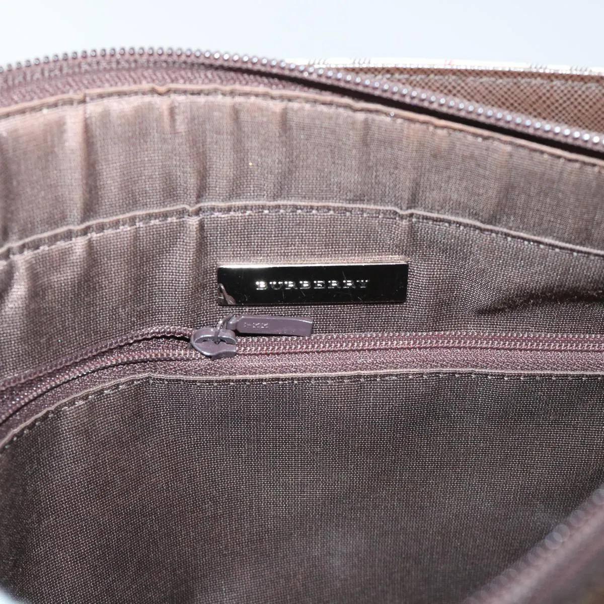 BURBERRY Shoulder Bag Nylon Leather Beige  ep1699