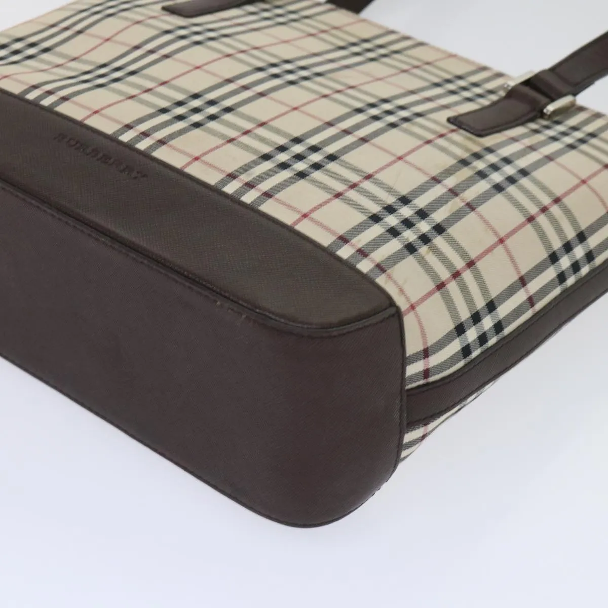 BURBERRY Shoulder Bag Nylon Leather Beige  ep1699