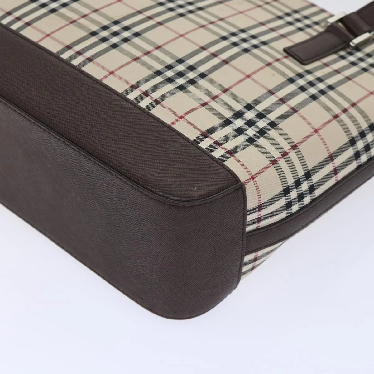 BURBERRY Shoulder Bag Nylon Leather Beige  ep1699