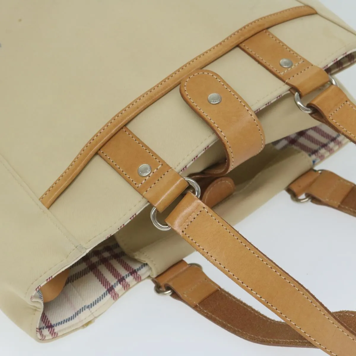 BURBERRY Tote Bag Canvas Beige  ti1379