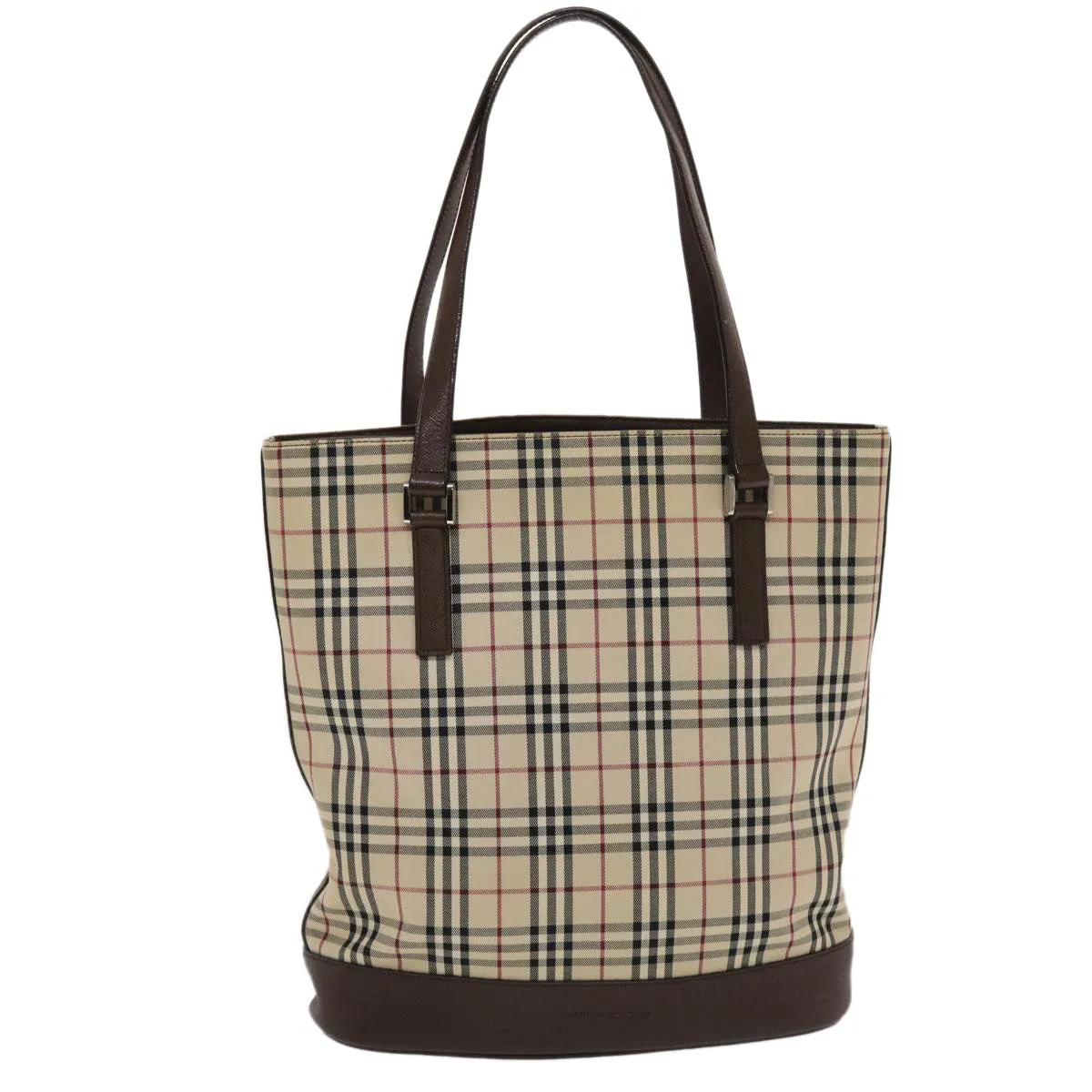 BURBERRYSs Nova Check Tote Bag Canvas Leather Beige Brown  49087