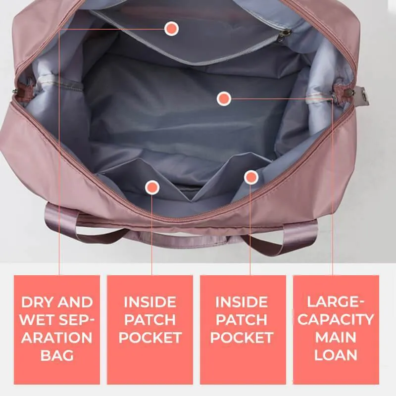 Carly  Faltbare Reisetasche mit groem Fassungsvermgen und wasserdichtem Material fr Frauen