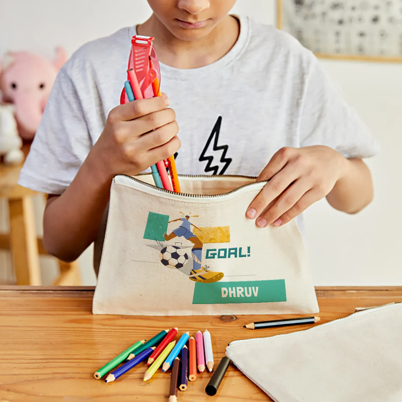 Catch All Pouch - Football Goals, Boy