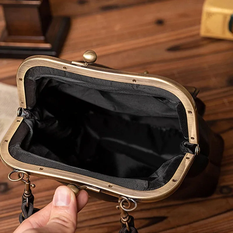 Classic Style Waterproof Vegan Leather Crossbody Clasp Bags