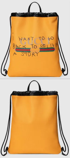 Coco CapitÌÁn Logo Backpack, Yellow