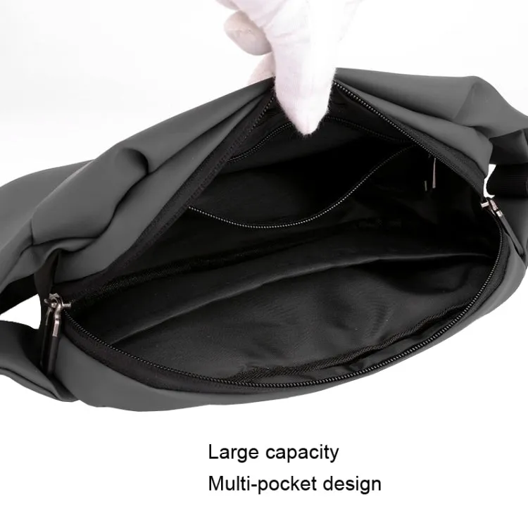 HAOSHUAI 1100-20 Men Waist Bag Outdoor Running Mobile Phone Bag(Black)