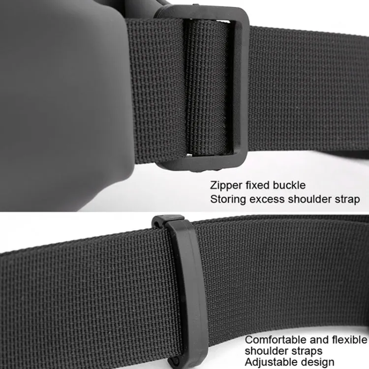 HAOSHUAI 1100-20 Men Waist Bag Outdoor Running Mobile Phone Bag(Black)