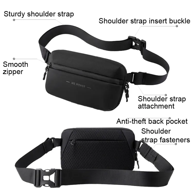 HAOSHUAI 2111 Men Chest Bag Outdoor Travel Waist Bag Minimalist Shoulder Bag(Camouflage)