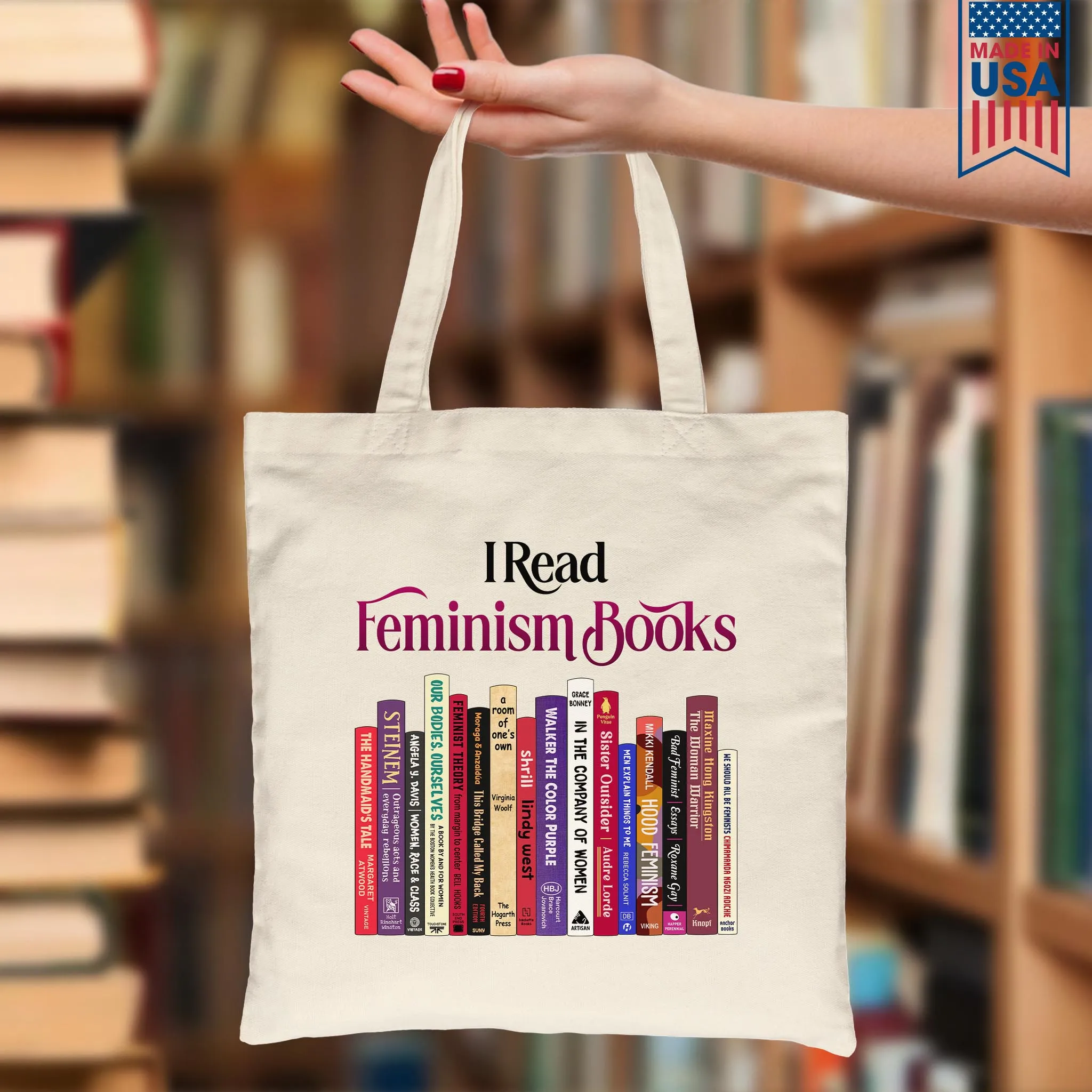 I Read Feminism Books Book Lovers Gift TBW307