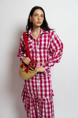Julia Skergeth Basket Bag mini red