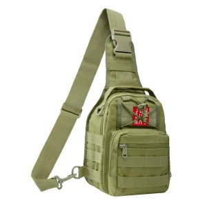 JUNSUNMAY J014 10L Waterproof Outdoor Sports Chest Pack Crossbody Bag(Army Green)