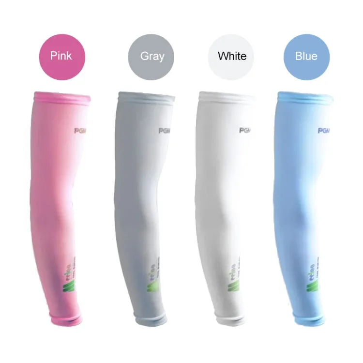 PGM Golf Ice Silk Sunscreen Sleeve for Men and Women (Color:Pink Size:M)