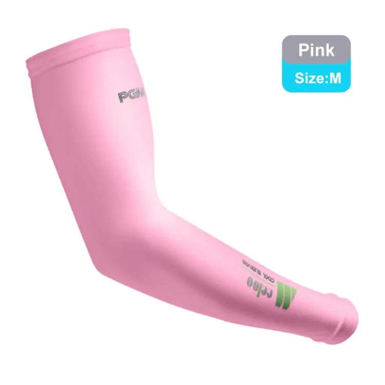 PGM Golf Ice Silk Sunscreen Sleeve for Men and Women (Color:Pink Size:M)