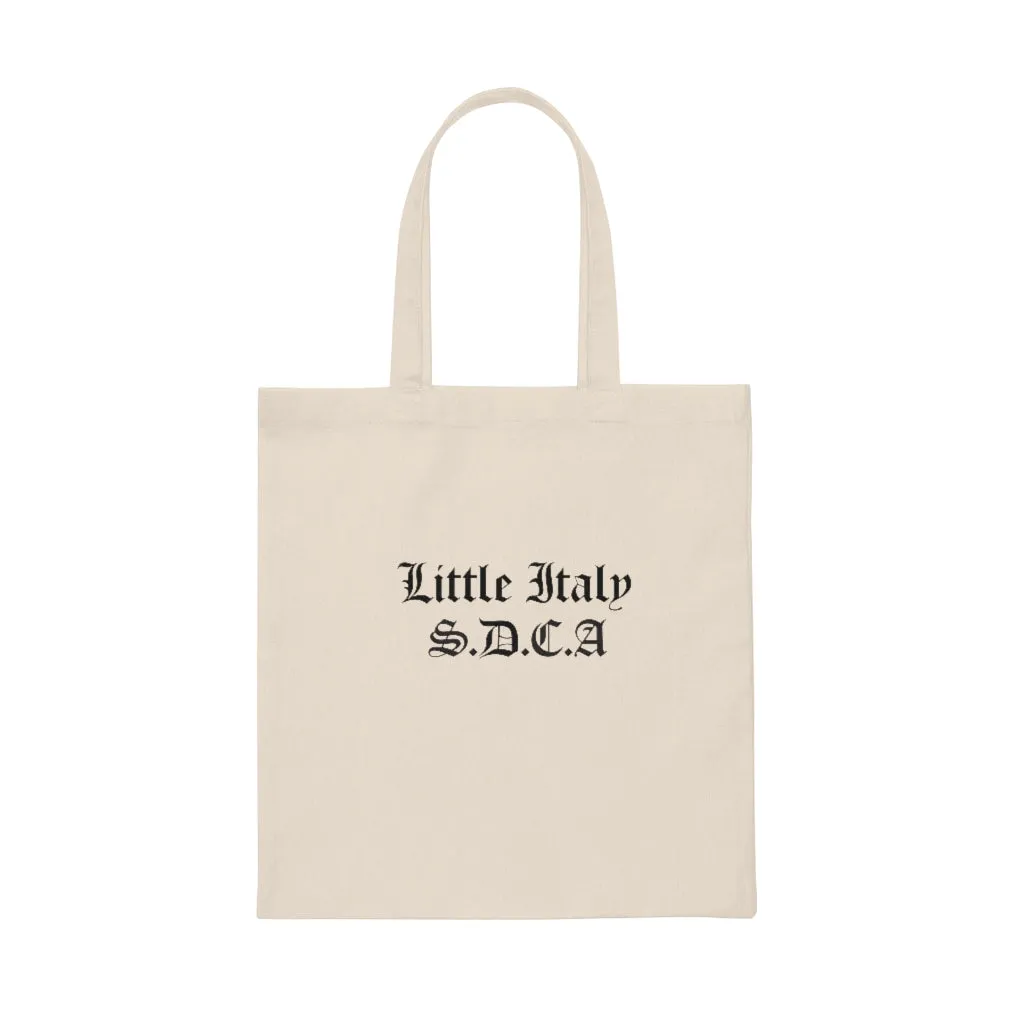 "Little Italy  S.D.C.A." Canvas Tote Bag