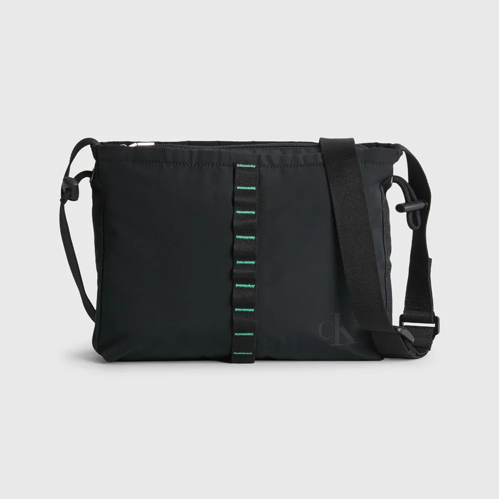 Recycled Cinched Crossbody - Black