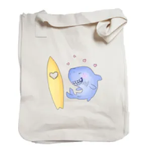 Shark tote bag organic - Love bites