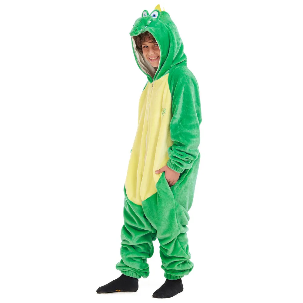 Snuggs Kids Blanket Onesie Crocodile
