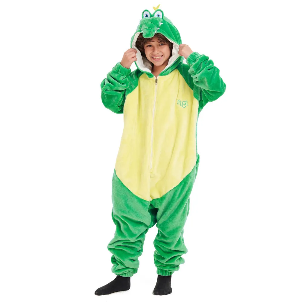 Snuggs Kids Blanket Onesie Crocodile
