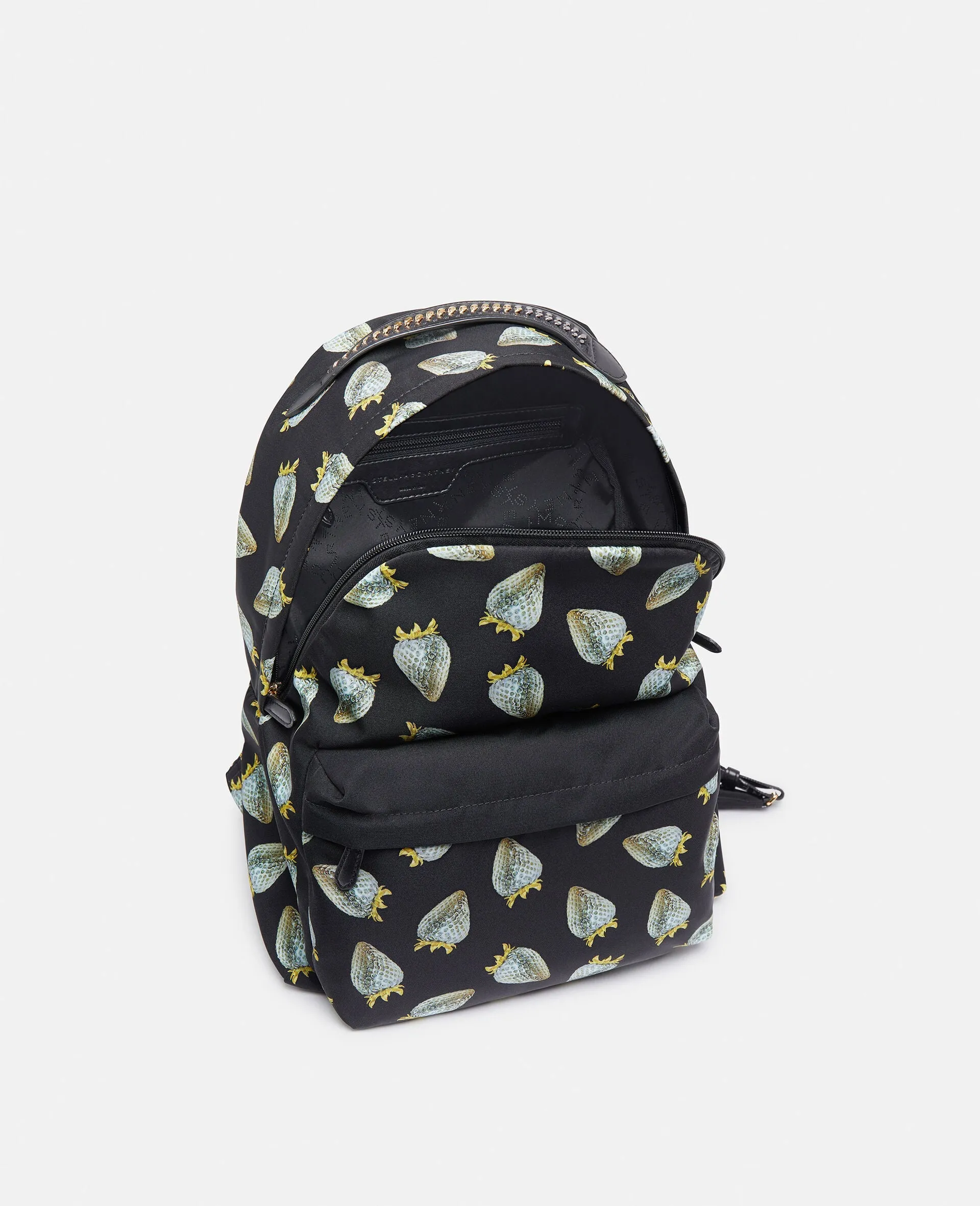Stella McCartney   Sorayama Strawberry-Print Regenerated Nylon Rucksack