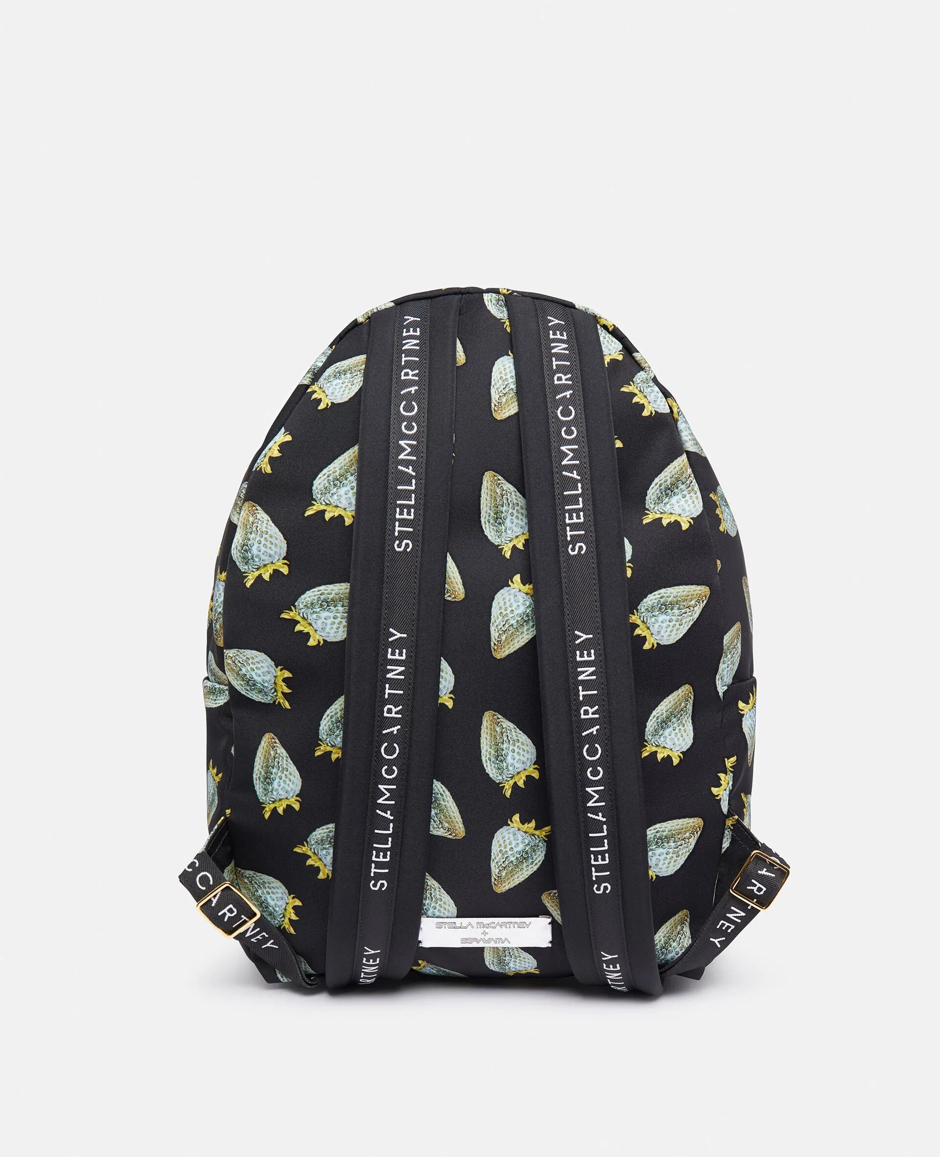 Stella McCartney   Sorayama Strawberry-Print Regenerated Nylon Rucksack