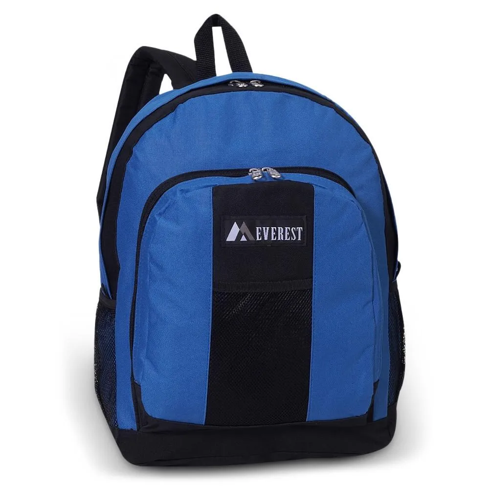 Value School Backpacks W/ Front & Side Pockets