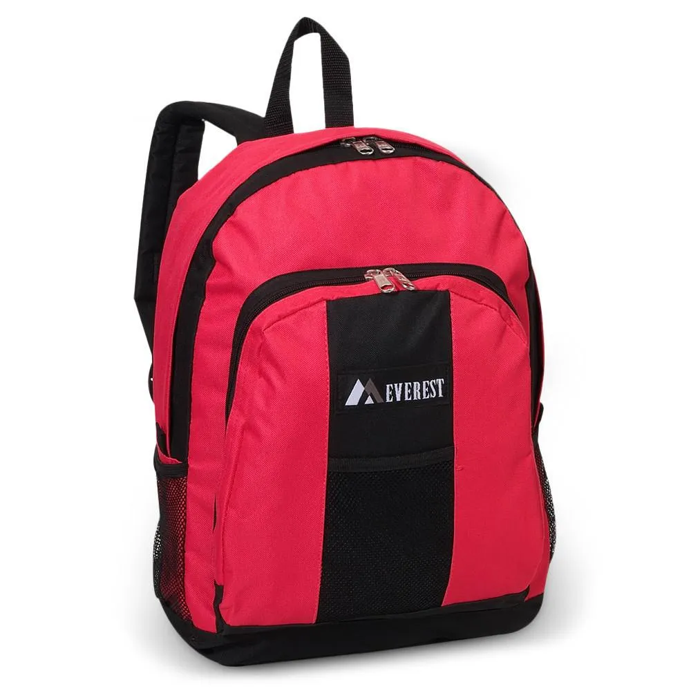 Value School Backpacks W/ Front & Side Pockets