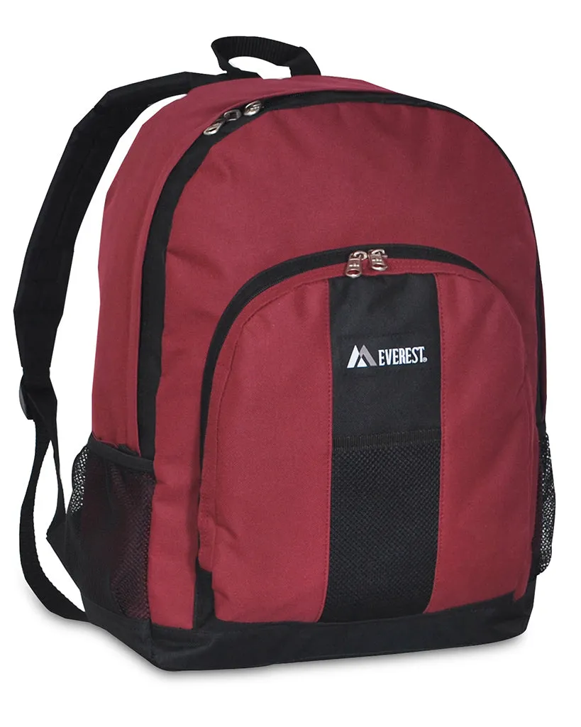 Value School Backpacks W/ Front & Side Pockets