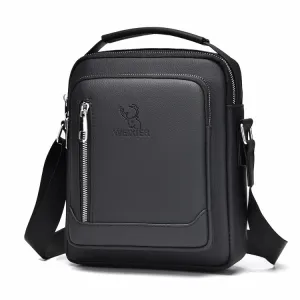 WEIXIER D283 Men Multifunctional Casual Crossbody Single Shoulder Bag(Black)