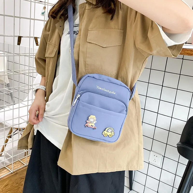 Wenkouban  Kawaii Crossbody Bag Women Small Flap Shoulder Bag For Women New  Fashion Nylon Bag Messenger Bag Bolsa Feminina Women Bag