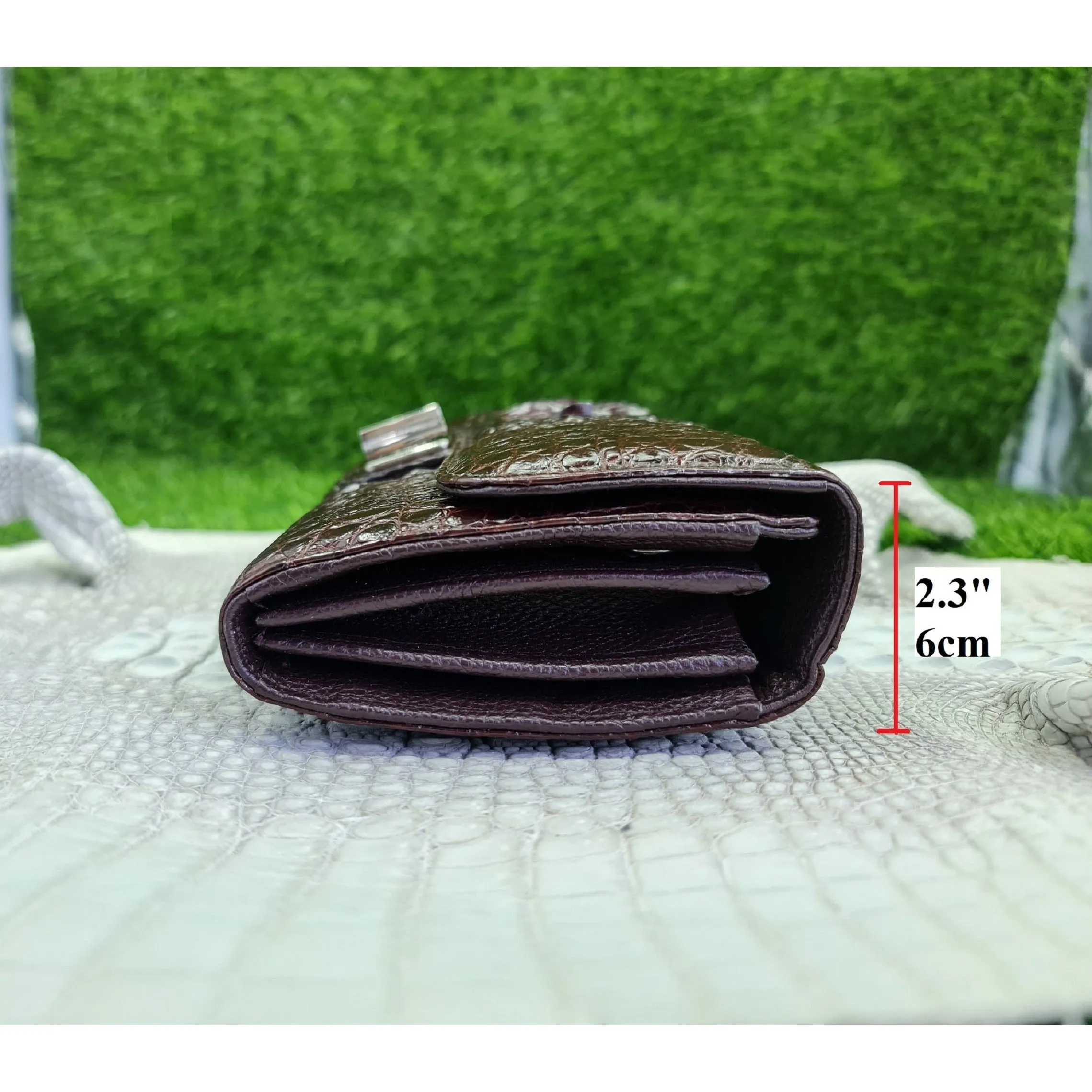Womens Leather Alligator Handbag Handmade Luxury  Leather Bag - Work Bag Women - Brown Leather Satchel Purse XACH-10